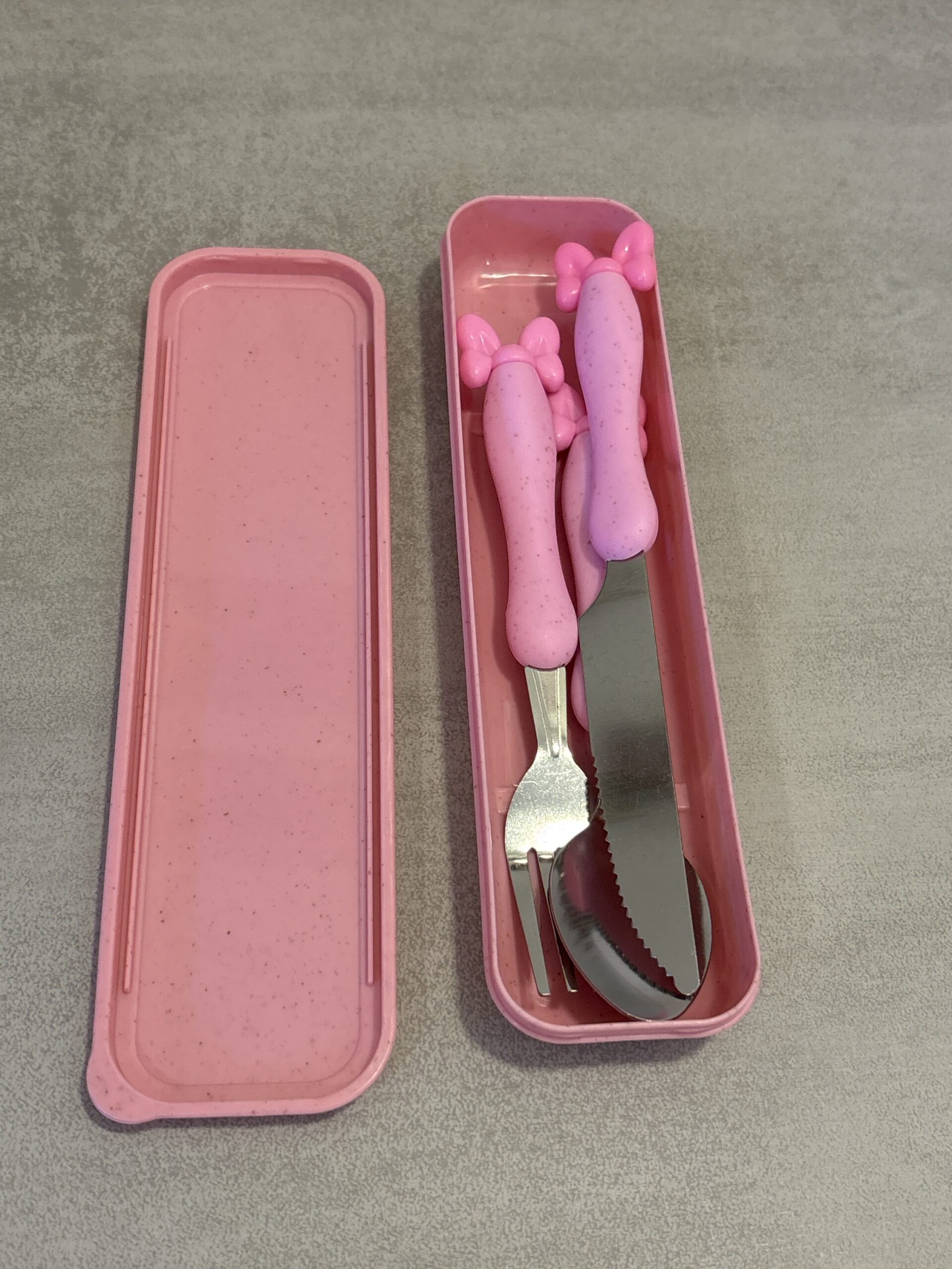 Set de cubiertos infantil - Rosa - Imagen 2