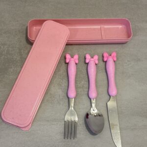 Set de cubiertos infantil - Rosa