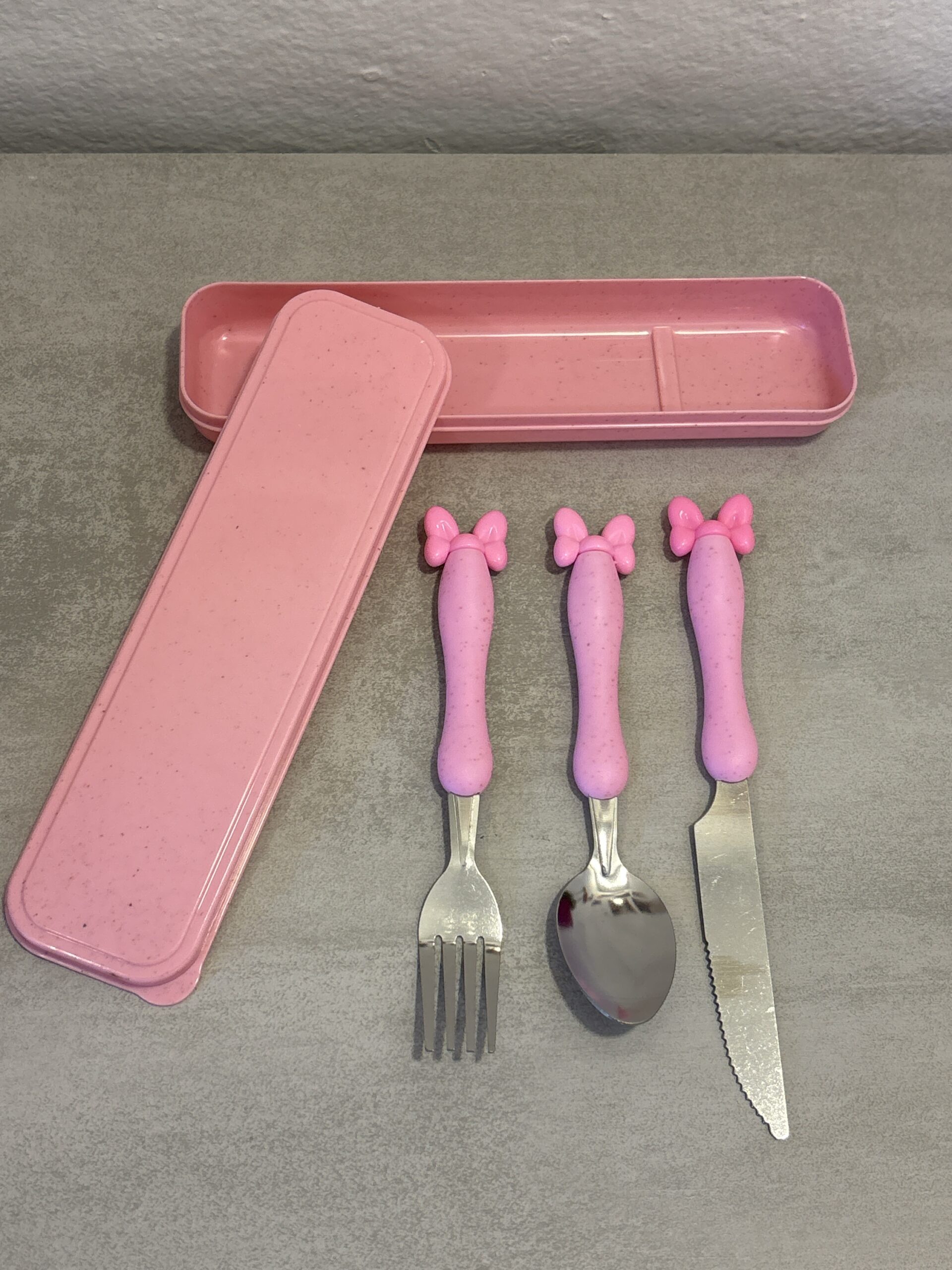 Set de cubiertos infantil - Rosa