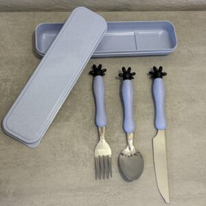 Set de cubiertos infantil - Celeste