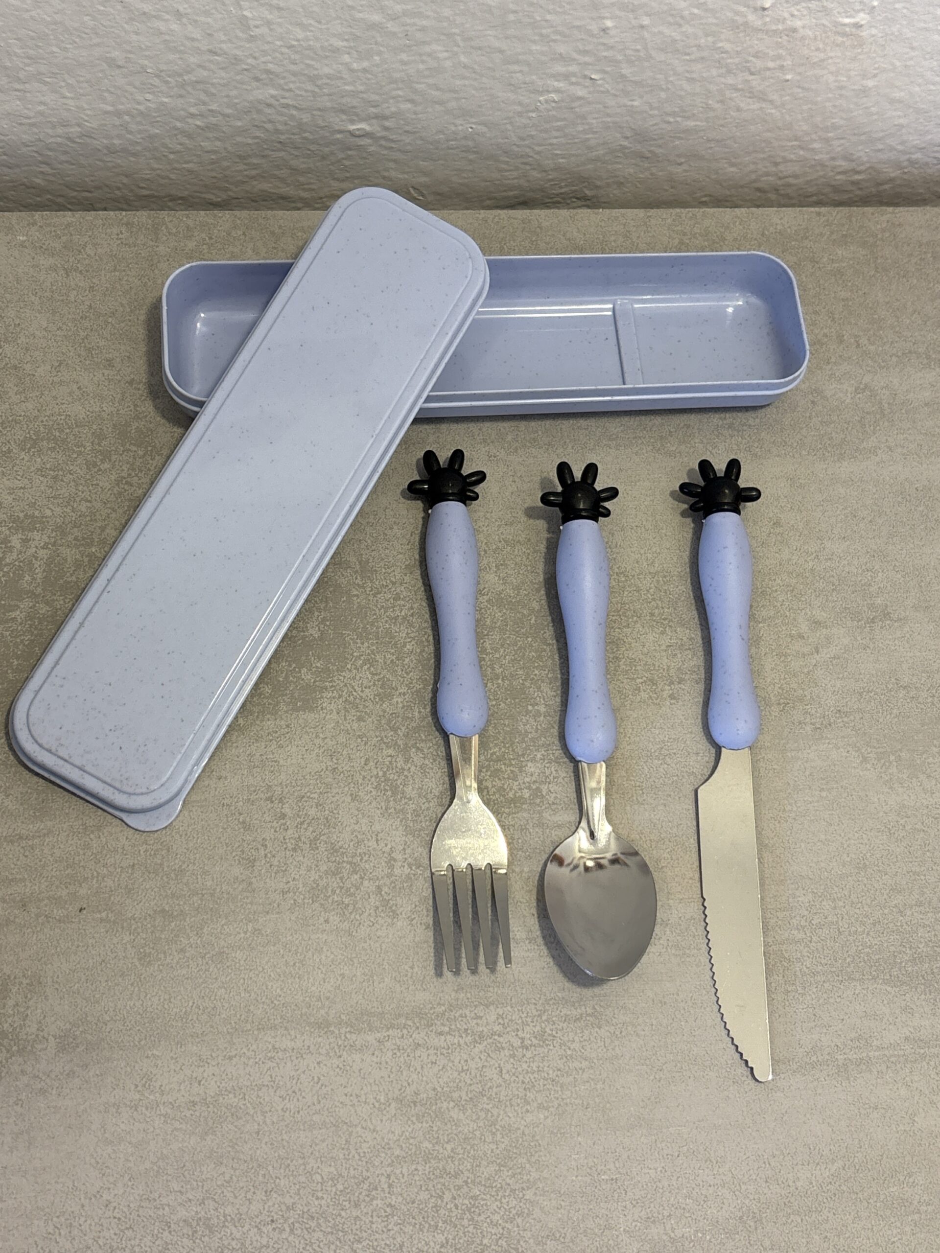 Set de cubiertos infantil - Celeste