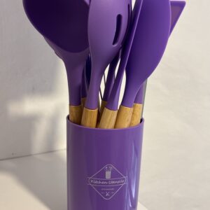 Set de utensillos de silicona (Violeta)